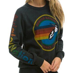 Aviator Nation Surfer Venice Rainbow Sweatshirt
